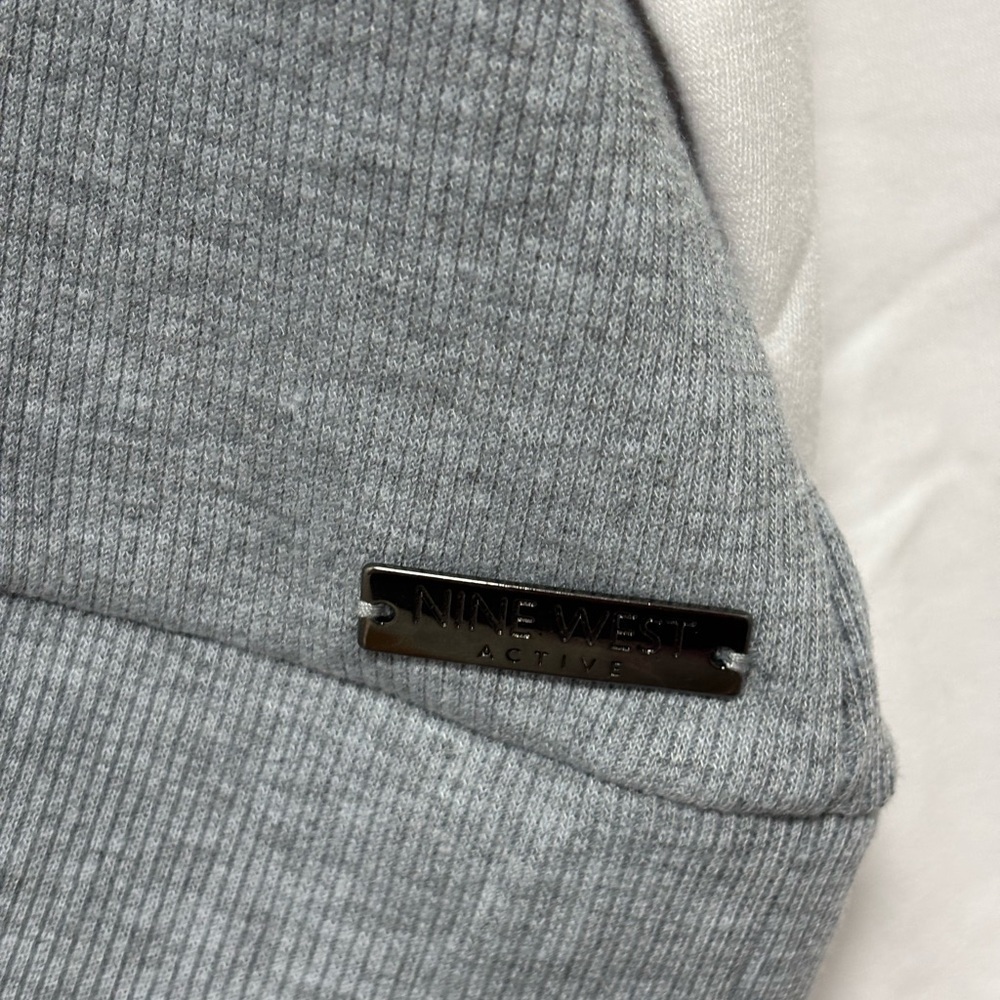 Nine West Contrast Panel Sweatshirt in Gray and White - Picture 5 of 8